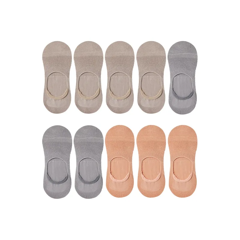Cotton Gene No Show Socks Women's Combo Set-21