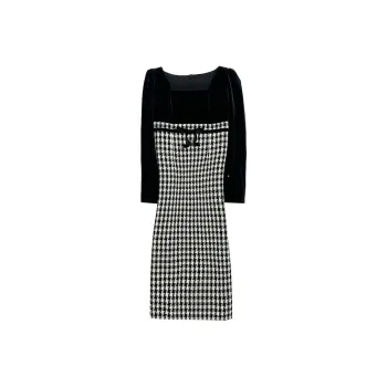 Icicofficial Long-Sleeved Dresses Women's Black