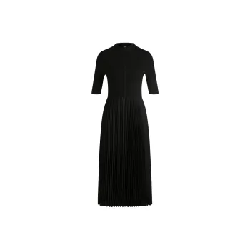 HUGO BOSS Short Sleeved Dresses Women's Black