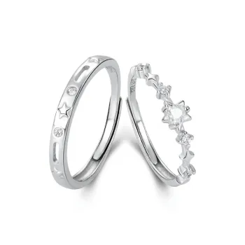 GLOIRE S999 Fine Silver Rings Unisex