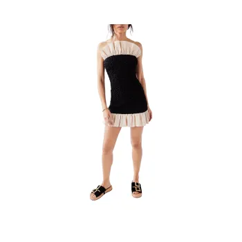 FREE PEOPLE The Wolf Gang Marisol Mini Dress Sleeveless Dress Women's Black