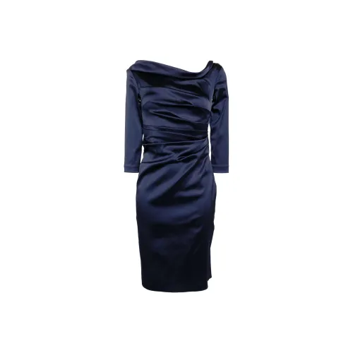 Talbot Runhof Cocktail Asymmetric Dress