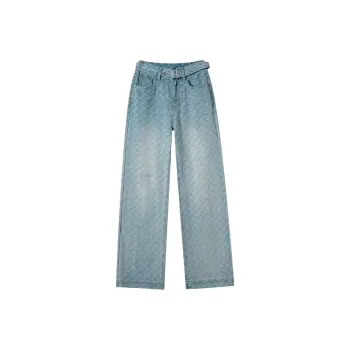HUINIAN Jeans Women's Vintage Blue