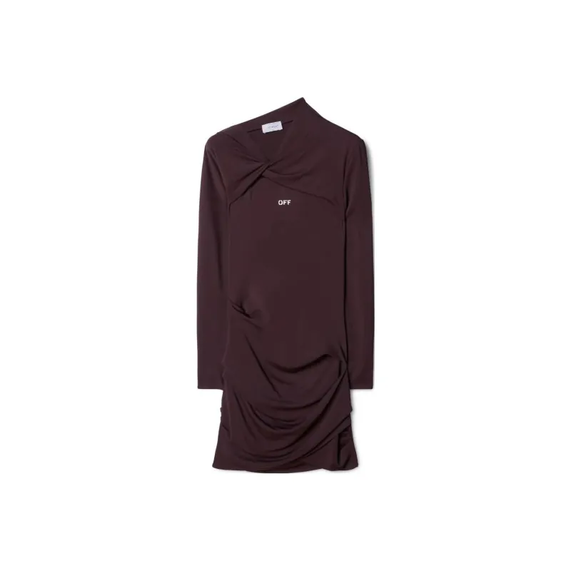 OFF WHITE Off Stamp Twist detail Minidress-0