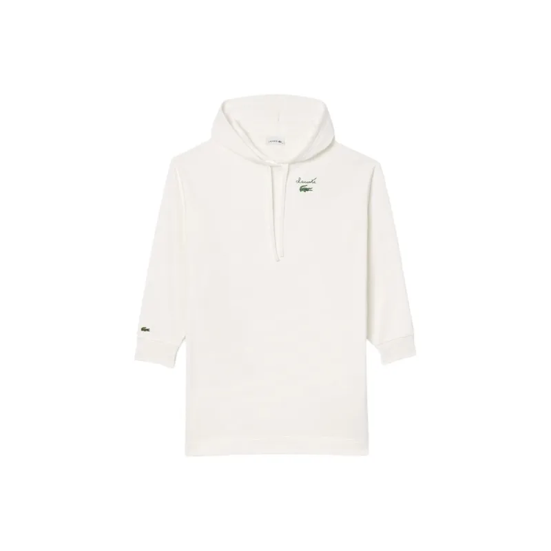 LACOSTE Long Sleeved Dress Women's White-0