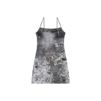 DIESEL D Hoppyn Denim print Minidress