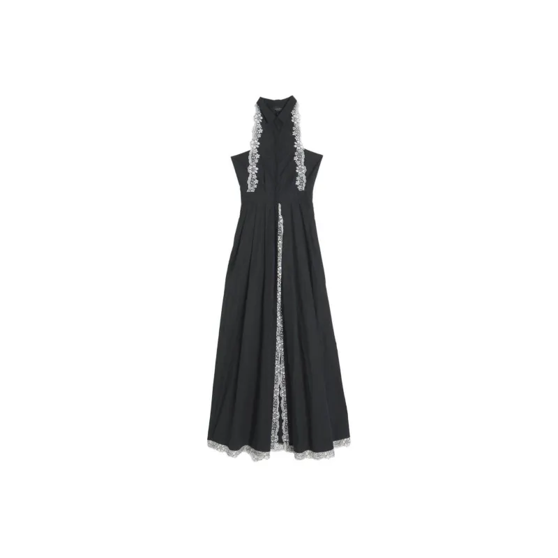 Giambattista Vall Lace-trim Cotton Gown-0