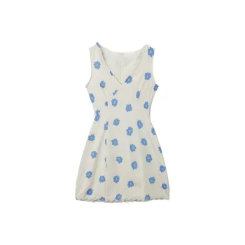DOSOHEB Sleeveless Dress Women's Blue