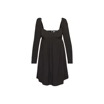 ARITZIA Sunday Best Halle Dress Long-Sleeved Dresses Women's BLACK/Black
