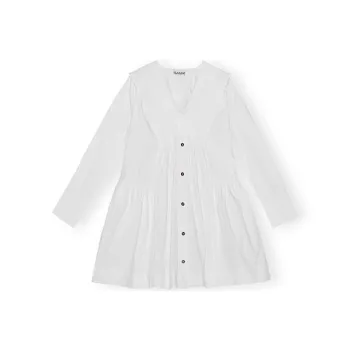 GANNI Ruffled Trim Mini Dress