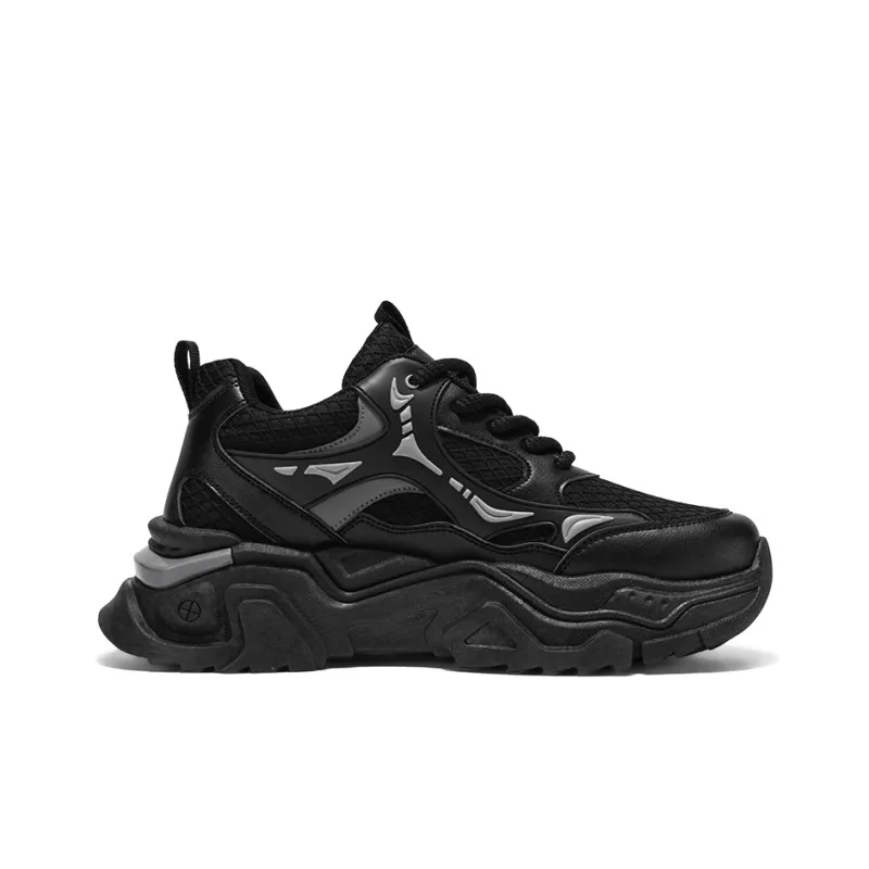 PNKE Slip Resistant, Abrasion Resistant, Breathable, Height Increasing Low Top Chunky Sneakers Men's-8
