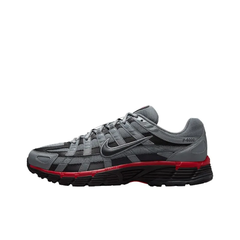 Nike P 6000 Cushioning, Wear Resistant Low Top Running Shoes Men's Gray-0