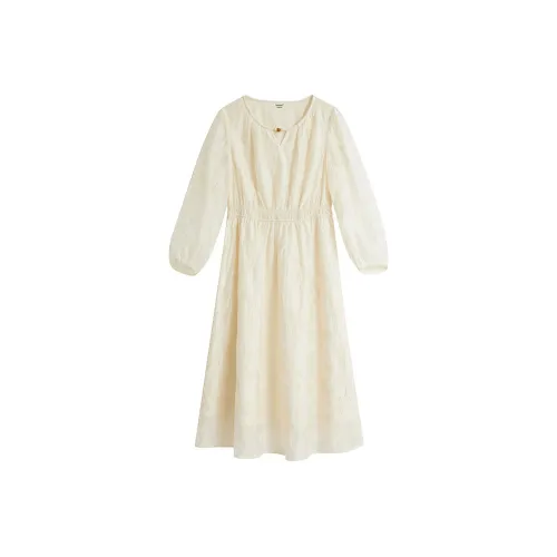 Inman Long Sleeved Dresses Women's Pear Blossom Beige