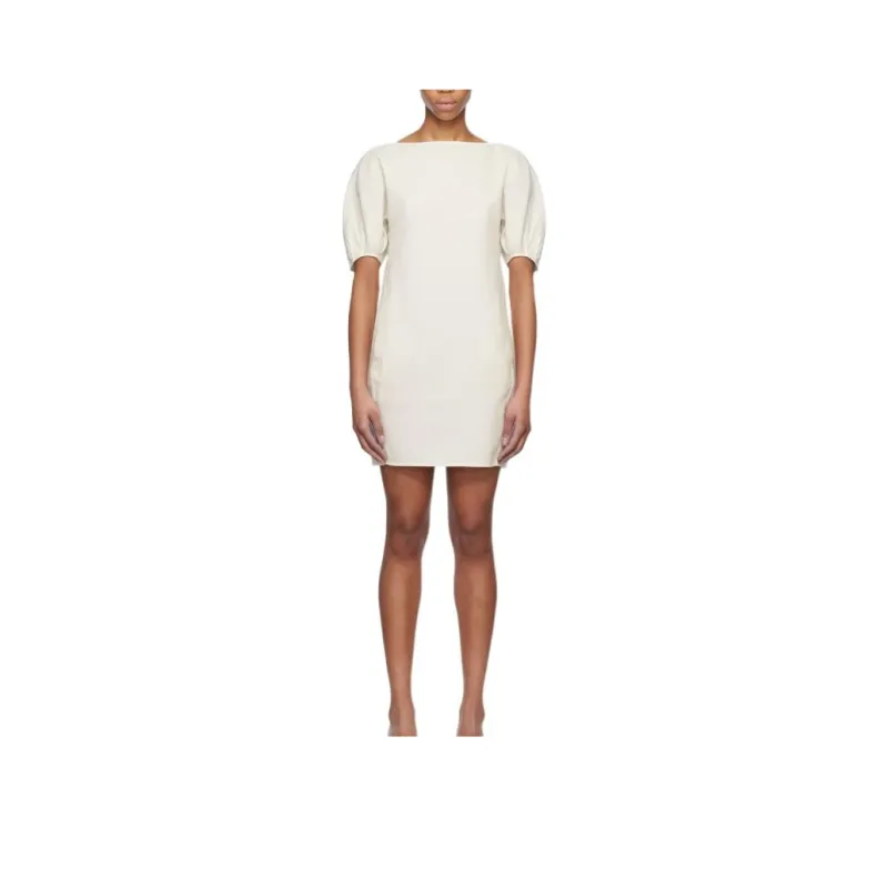 Staud Short Sleeved Dresses Women's Ivory-0