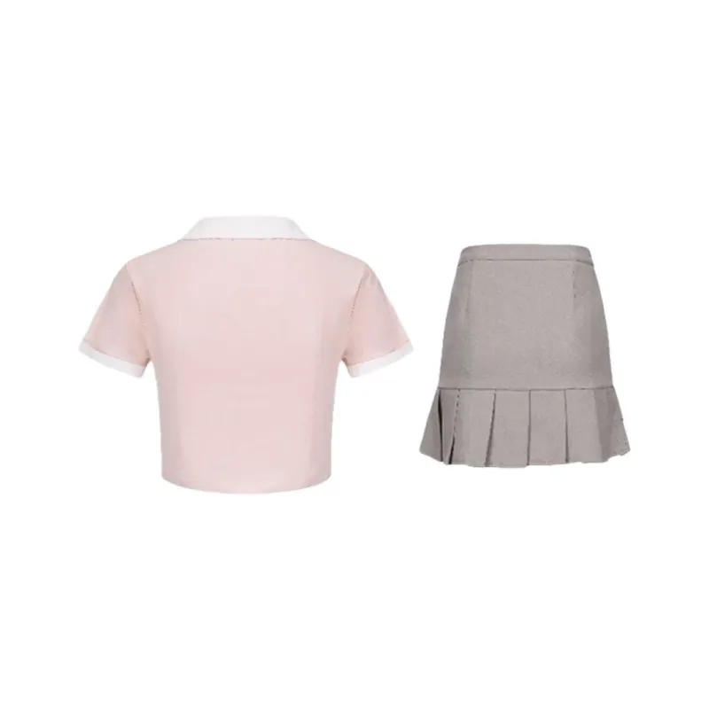 Mu Qingqing Two Piece Skirt Sets Women's-1