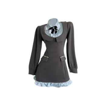 MTHE Long Sleeved Dress Women's Gray