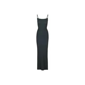 SKIMS Soft Lounge Long Slipdress Slip Dresses Women's _Argument Cypress/Cypress Color