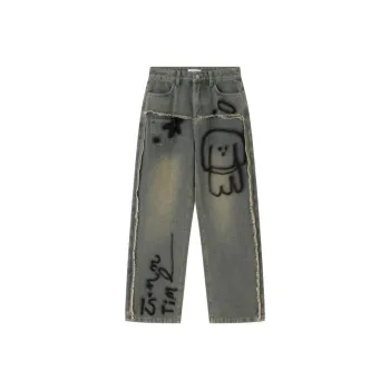 YuChaJia Jeans Women's Vintage Blue