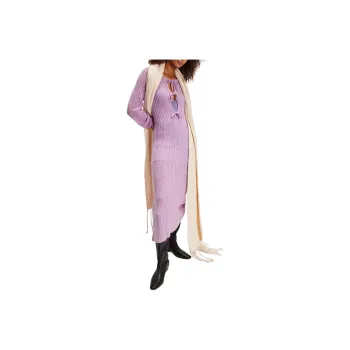 FREE PEOPLE Alohas Triza Maxi Dress Long-Sleeved Dresses Women's Lilac/Light Purple