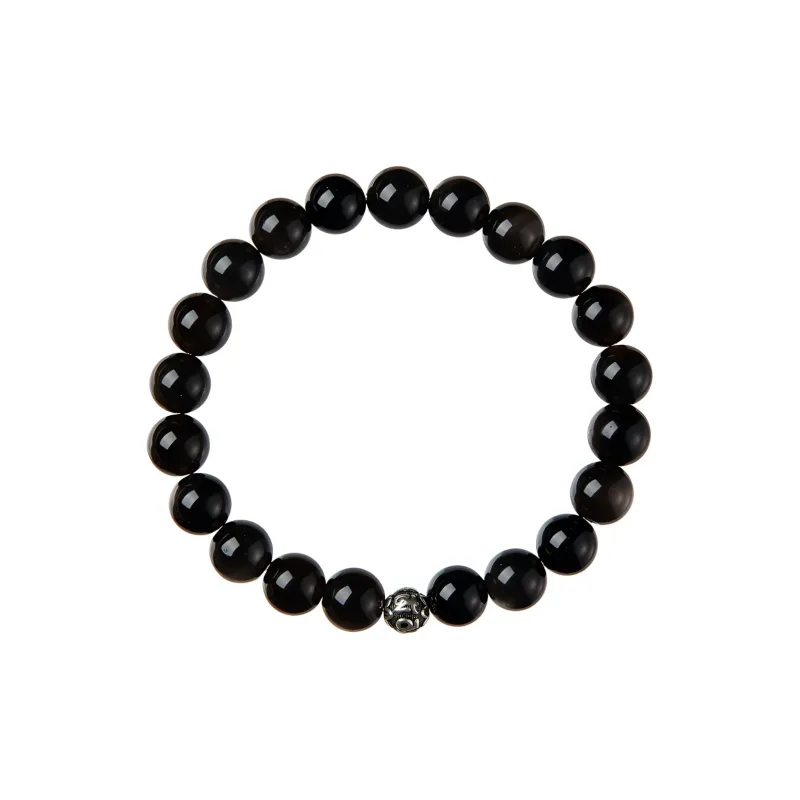 Stone Notes Obsidian Bracelets Unisex-0