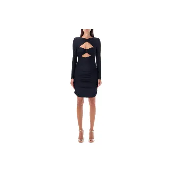 Self portrait Ruched Cut out Minidress