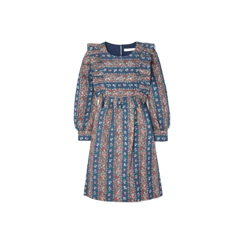 Chloe Long Sleeved Dress Women's Multicolor-0