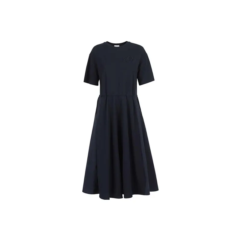Moncler Abito Maxi Dress 'Black'-0