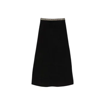 Sandro Crystal embellished Midi Skirt