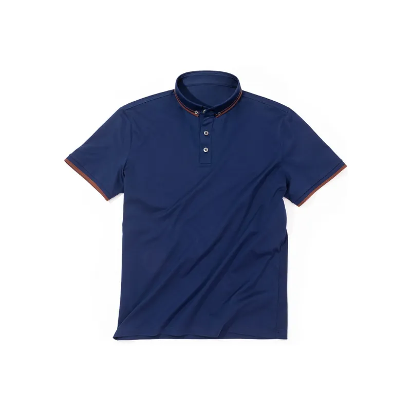 Mr.Bu Polo Shirts Men Deep Sea Blue-0
