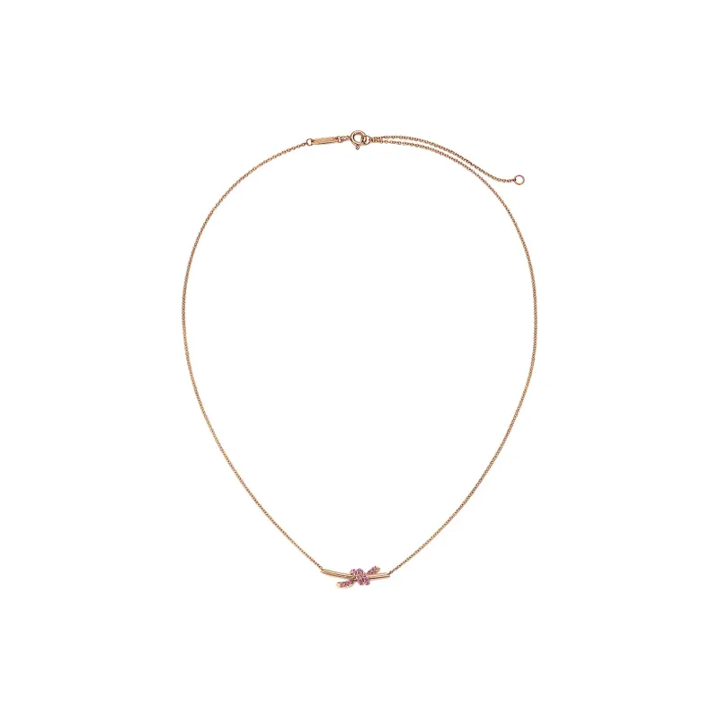 TIFFANY & CO. 18K Rose Gold Necklaces Women's Pink Gold-1