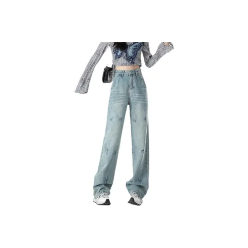 UNION REMOVE Jeans Women's Flash Voltage Floral Pattern