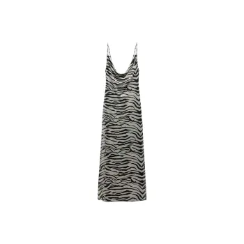 ZARA Slip Dresses Women's Leopard Print