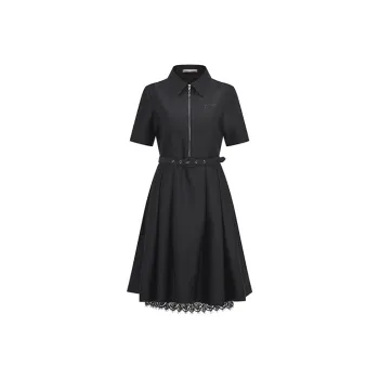 RARE Short Sleeved Dresses Women's Black