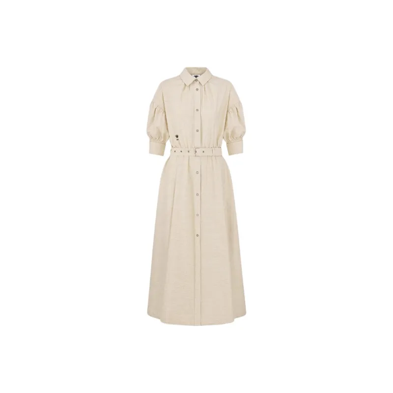 DIOR SS25 Short Sleeved Dresses Women's Beige-0
