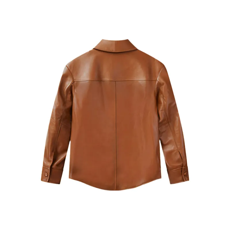 FILA Leather Jacket Women's Tawny-1