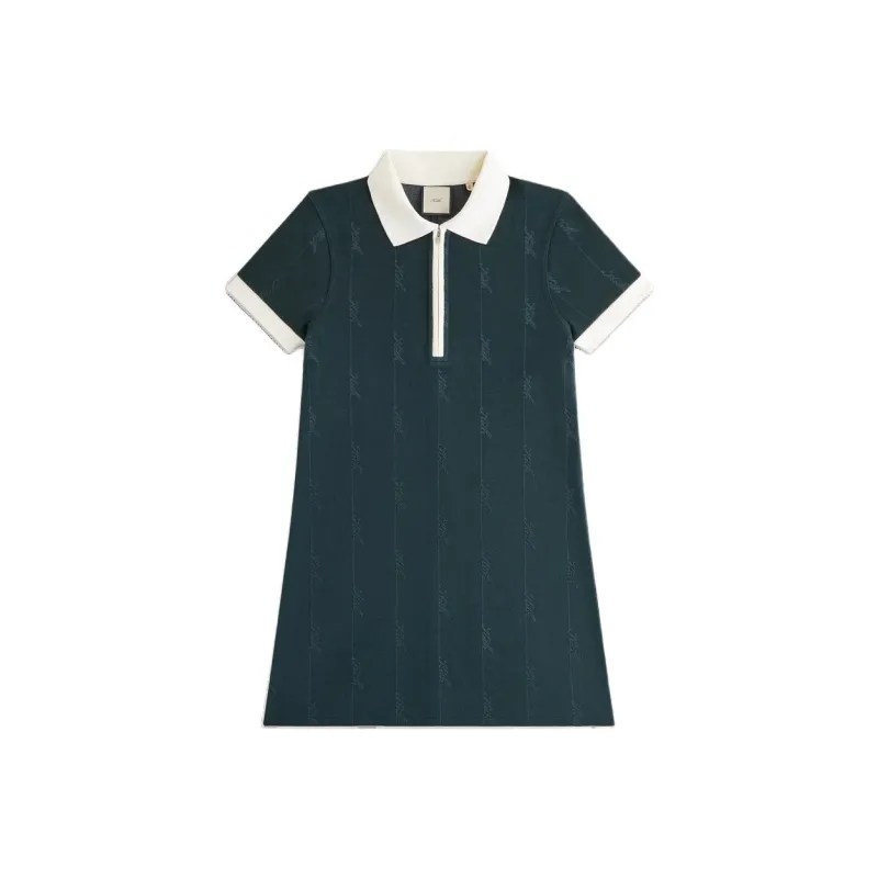 KITH Women's Taylen Pique Logo Knit Dress Stadium-0