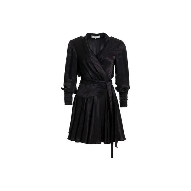 BESIONIA SS22 Long Sleeved Dresses Women's Black-0