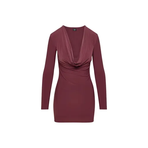 ARITZIA FW24 Ten Trance Dress Long-Sleeved Dresses Women's Spiced Burgundy