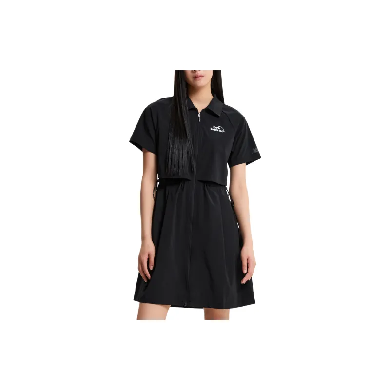 New Balance WOMENFROZEN Short Sleeved Dress Women's Black-0