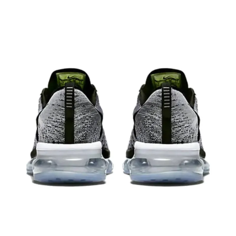Nike Flyknit Ma Anti Slip Wear Resistant Low Top Running Shoes Unisex Gray Black-3