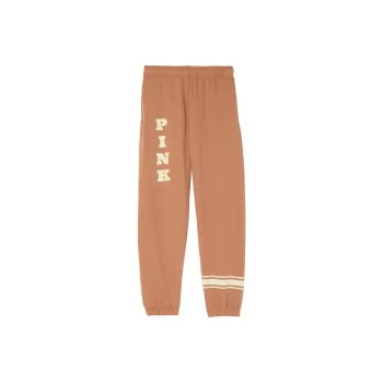 Victoria's Secret PINK Ivy Fleece Campus Sweatpants/Toffee Knitted Sports Pants Women's Toffee