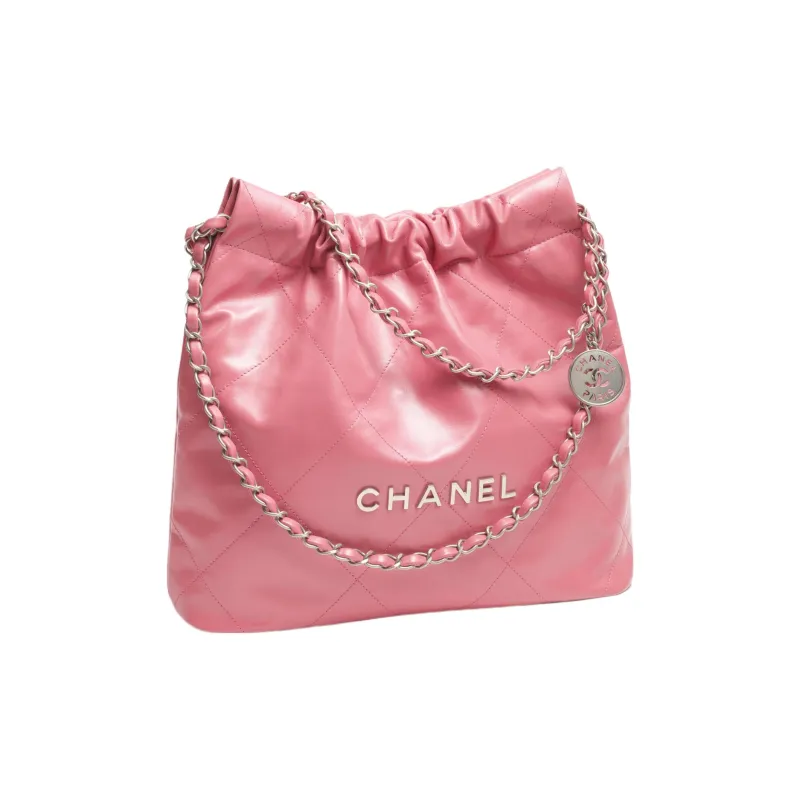 CHANEL 22Bag Cow Leather Tote Bag, Shopping Bag, Handbag, Shoulder Bag, Crossbody Bag Trumpets Women's Pink-1