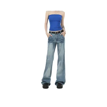Concubine Zhu Jeans Unisex Vintage Blue