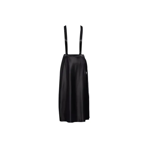 Adidas Originals Midi Casual Short Skirts Women's Black