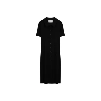 CALVIN KLEIN Short Sleeved Dress Women's BEH Space Black