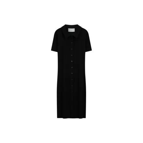 CALVIN KLEIN Short Sleeved Dress Women's BEH Space Black