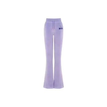 MOSCHINO Knitted Sports Pants Women's Purple