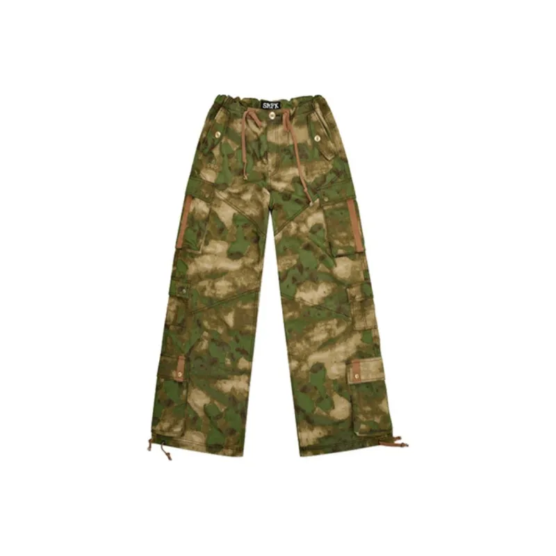 SMFK Cargo Pants Unisex Heat-Sensing Brown Camouflage-0