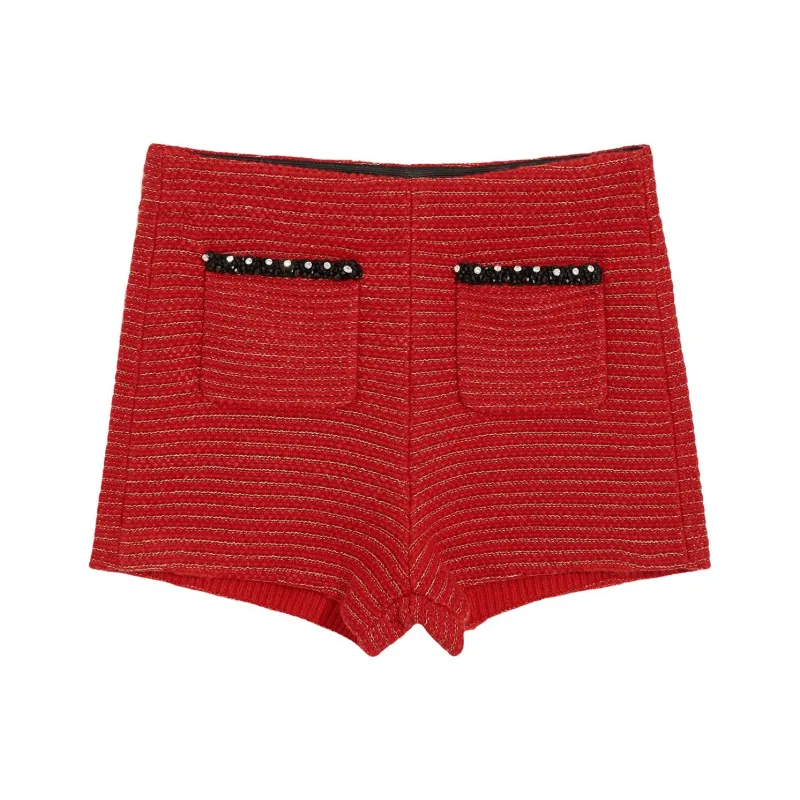 Bebe Casual Shorts Women's Red-0