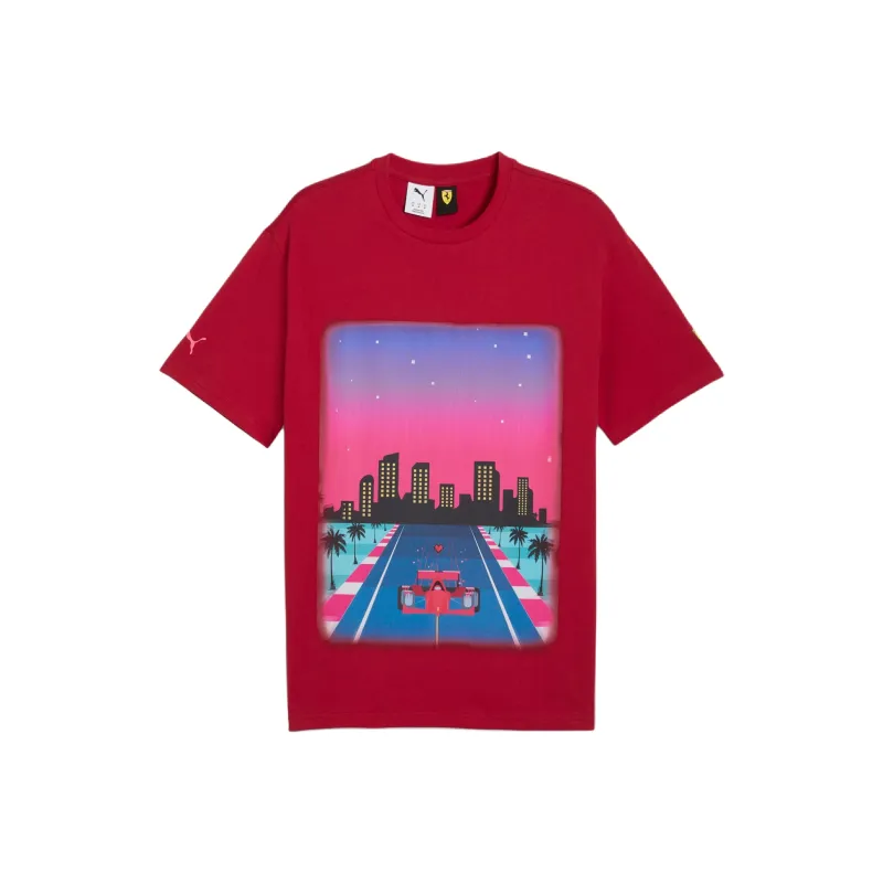 PUMA Playera Estampada Para Hombre Scuderia Ferrari Miami Limited Edition-0